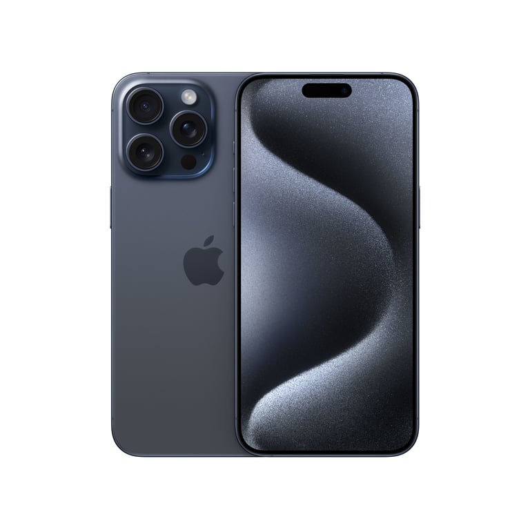iPhone 15 Pro Max (5G) 256 GB, Blu Titanio, sbloccato - Ricondizionato - Condizioni eccellenti