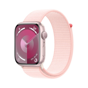 Watch Series 9 GPS, cassa in alluminio da 45 mm con fibbia sportiva, rosa – nuovo