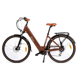 Youin BK2128O bici elettrica Marrone Alluminio 71,1 cm (28 ) 25,6 kg ioni di litio (Li-Ion) – nuovo