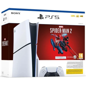 PS5 Slim e Marvel’s Spider-man 2 Pack – Console di gioco PlayStation 5 Slim da 1 TB (standard) – nuovo