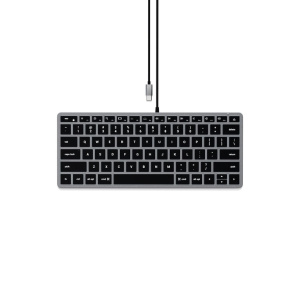 Satechi Slim W1 Tastiera da tavolo USB QWERTY Inglese Alluminio, Nero – nuovo