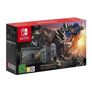 Console Nintendo Switch Monster Hunter Rise Edition + 1 codice download per Monster Hunter Rise + DLC Kit Deluxe – Ricondizionato – Buono stato