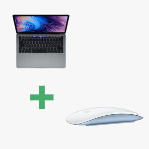 Macbook Pro Core i5 (2018) 13,3′, 2,3 Ghz 256 Go 8 Go Intel Iris Graphics 655, Grigio Acciaio – QWERTY + Magic Mouse 2 Blu – Ricondizionato – Condizioni eccellenti
