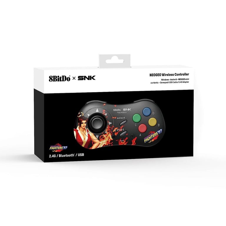 Edizione Mai Shiranui: 8BitDo Controller SNK Neo Geo in stile Bluetooth - compatibile con PC Windows, Android e Neo Geo Mini - nuovo