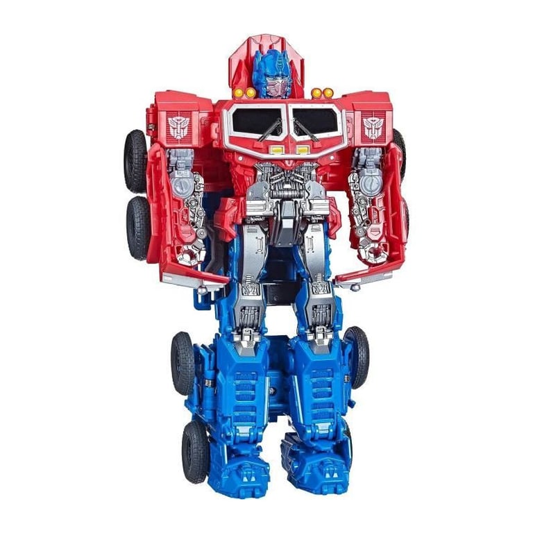 Transformers: Rise of the Beasts, figura trasformabile di Optimus Prime da 22,5 cm Smash Changer, a partire dai 6 anni di età - nuovo