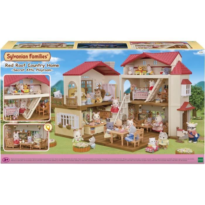 Figurine Sylvanian Families La grande casa illuminata e la sua stanza segreta - nuovo