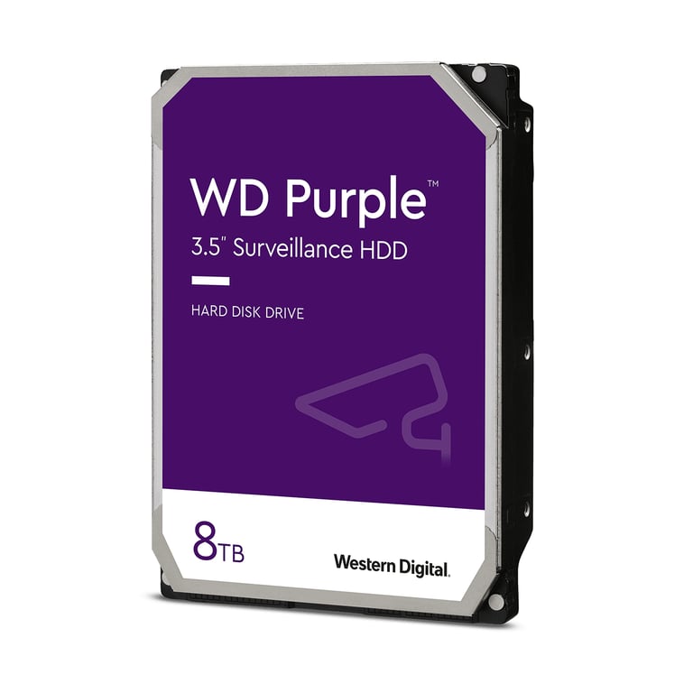 Disco rigido Western Digital WD Purple 8Tb 5640rpm 128Mb 3,5 ATA III Series - nuovo