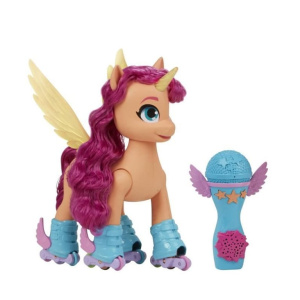 My Little Pony Sunny Starscout canta sui pattini, giocattolo telecomandato da 22,5 cm, 50 reazioni, luci e musica – nuovo