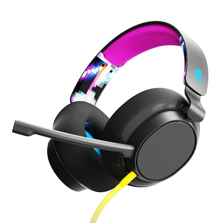 Cuffie da gioco cablate Skullcandy Slyr Multiplatform Nero e Rosa per un'esperienza di gioco coinvolgente - nuovo