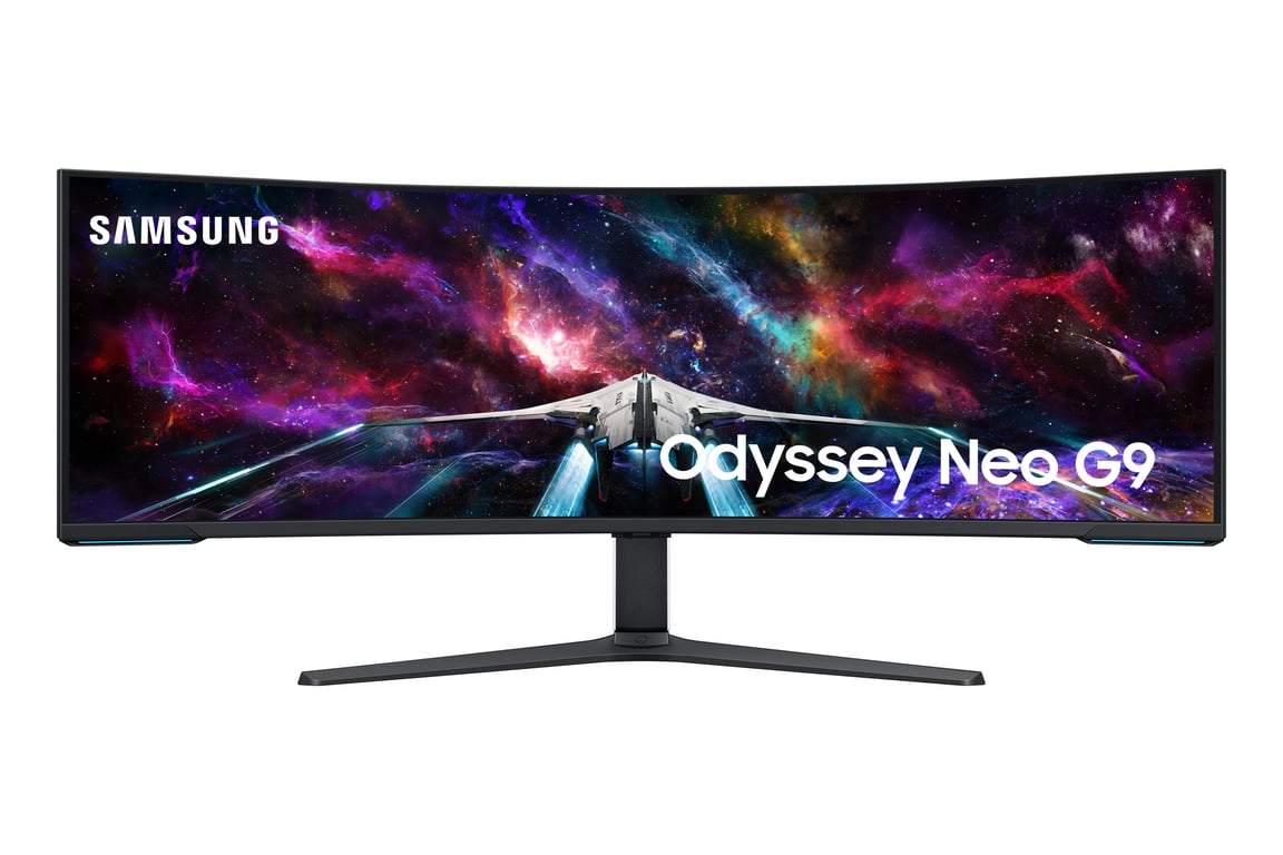 Samsung G95NC Display LED 144,8 cm (57 ) 7680 x 2160 pixel Dual UHD Nero, Bianco - nuovo
