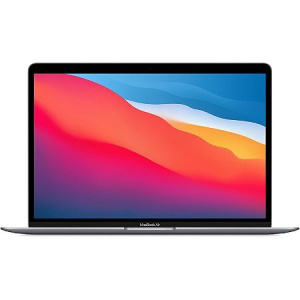 MacBook Air M1 (2020) 13,3′, 3,2 GHz 512 GB 8 GB Apple GPU 8, Argento – QWERTY – Ricondizionato – Buono stato