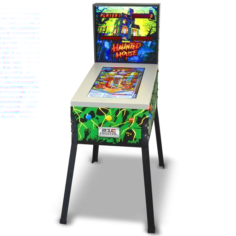 Flipper digitale con schermo LCD da 24 su cavalletto - 12 giochi inclusi - 4 giocatori - Nudge e Tilt - Tipo di macchina arcade - nuovo