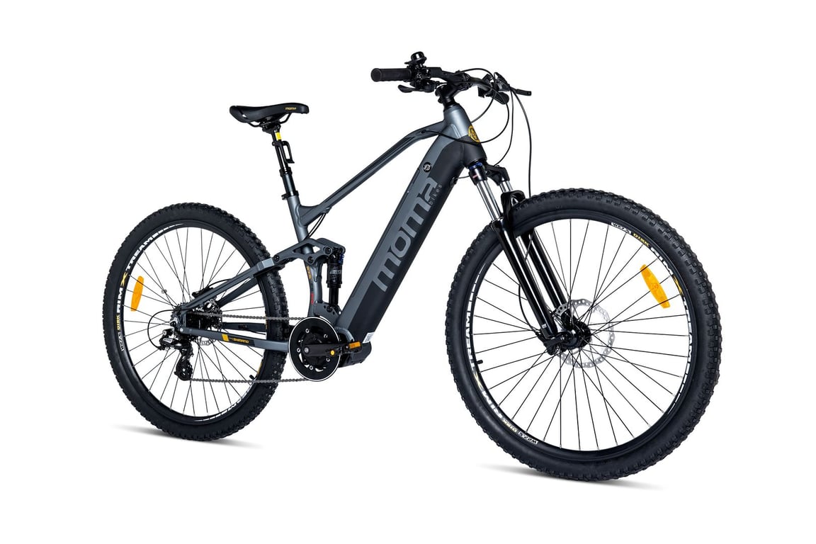 Bicicletta Elettrica, E-MTB 27,5 PRO FS Motore centrale Moma Bikes, Alluminio, SHIMANO ALTUS 8v, Sospensione completa, Freni a disco idraulici, Batteria integrata Ion Litio 48V 13Ah. - nuovo