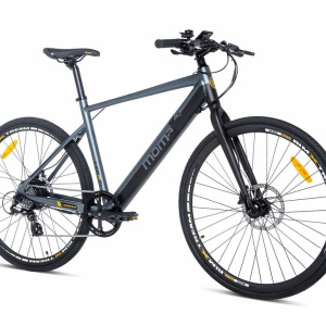 Bicicletta, E-ROAD 28  PRO, Moma Bikes, Alluminio, SHIMANO 8V, Freni a Disco idraulico Bat. integrato Ion Litio 36V 10Ah – nuovo
