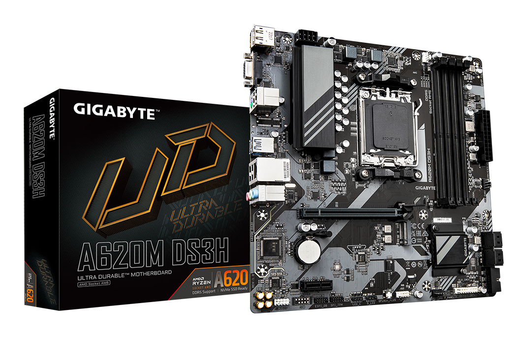 GIGABYTE A620M DS3H Scheda Madre AMD A620 Slot AM5 micro ATX - nuovo