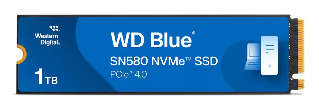 Western Digital Blue SN580 1Tb M.2 PCI Express 4.0 NVMe TLC - nuovo
