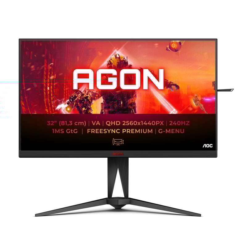 AOC AGON 5 AG325QZN/EU Display LED 80 cm (31,5 ) 2560 x 1440 pixel Quad HD Nero - nuovo