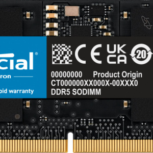 Modulo di memoria Crucial CT16G48C40S5 da 16 GB 1 x 16 GB DDR5 4800 MHz – nuovo