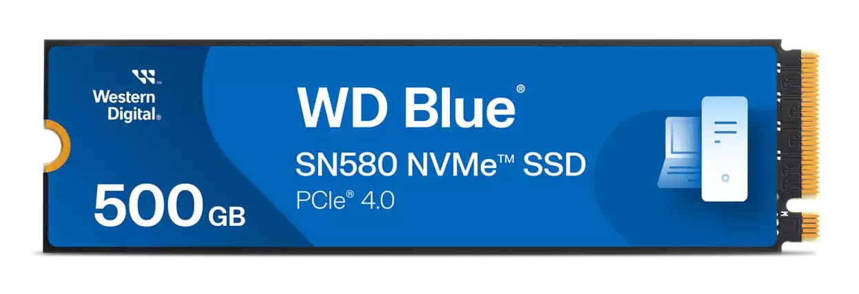 Western Digital Blue SN580 500 GB M.2 PCI Express 4.0 NVMe TLC - nuovo