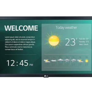 LG 22SM3G-B message display Pannello piatto per segnaletica digitale 54,6 cm (21,5 ) IPS Wifi 250 cd/m² Full HD Nero Integrato nel processore 16/7 – nuovo