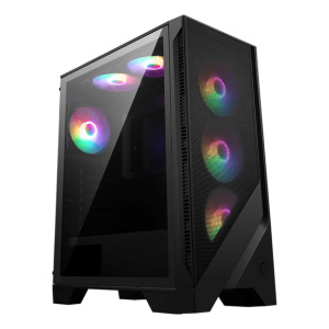 MSI MAG FORGE 120A AIRFLOW Midi Tower CPU Nero, Trasparente – nuovo
