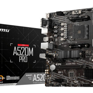 MSI A520M PRO scheda madre AMD A520 AM4 slot micro ATX – nuovo