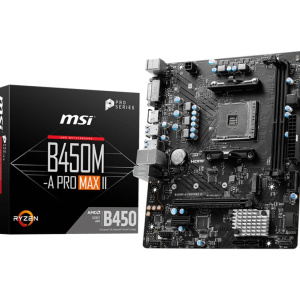 MSI B450M-A PRO MAX II scheda madre AMD B450 slot micro ATX AM4 – nuovo