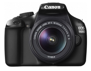 Canon EOS 1100D + EF-S 18-55 mm 1/2,33 Kit fotocamera reflex 12,2 MP CMOS 4272 x 2848 pixel Nero - Ricondizionato - Buono stato