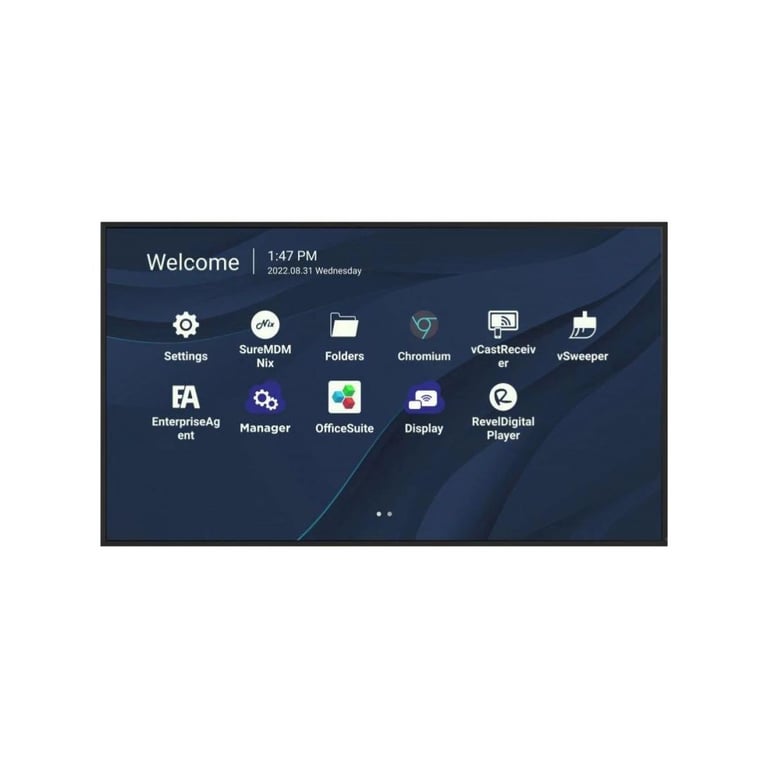 Pannello di visualizzazione Viewsonic CDE7530 Nero - nuovo