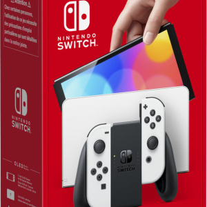 Switch (OLED) – Console di gioco portatile da 17,8 cm (7 ) 64 GB Wifi touch screen, bianco – nuovo