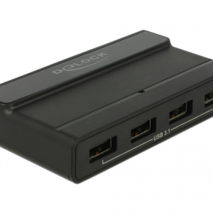 Hub esterno USB 3.1 DeLOCK, 4 porte con 10 Gbps – nuovo