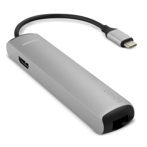 Epico 9915112100019 Docking station USB 3.2 Gen 1 (3.1 Gen 1) Type-C Nero, Argento – nuovo