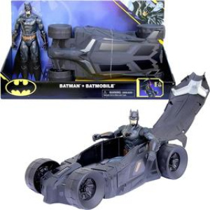 BATMAN – Batmobile + figura di Batman da 30 cm – 6064628 – Azione per bambini – nuovo
