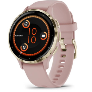 Garmin Venu 3S 3,05 cm (1.2 ) AMOLED digitale 390 x 390 pixel Touchscreen Oro, rosa Wifi GPS (satellite) – nuovo