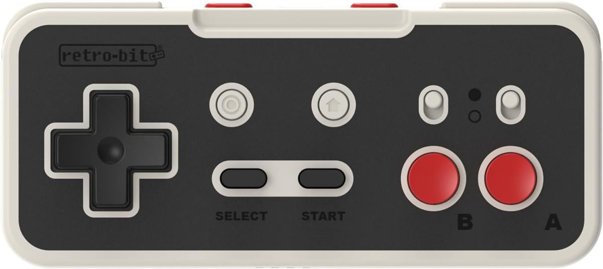 Retro-Bit Origin8 2.4G Classic Grigio - Controller wireless per Nintendo Switch e NES - RICEVITORI USB e NES INCLUSI - nuovo