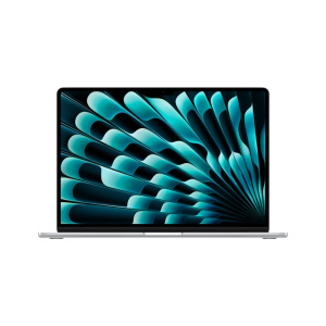 MacBook Air M3 (2024) 15,3′, GHz 512 Go 8 Go GPU Apple, Argento – AZERTY – nuovo