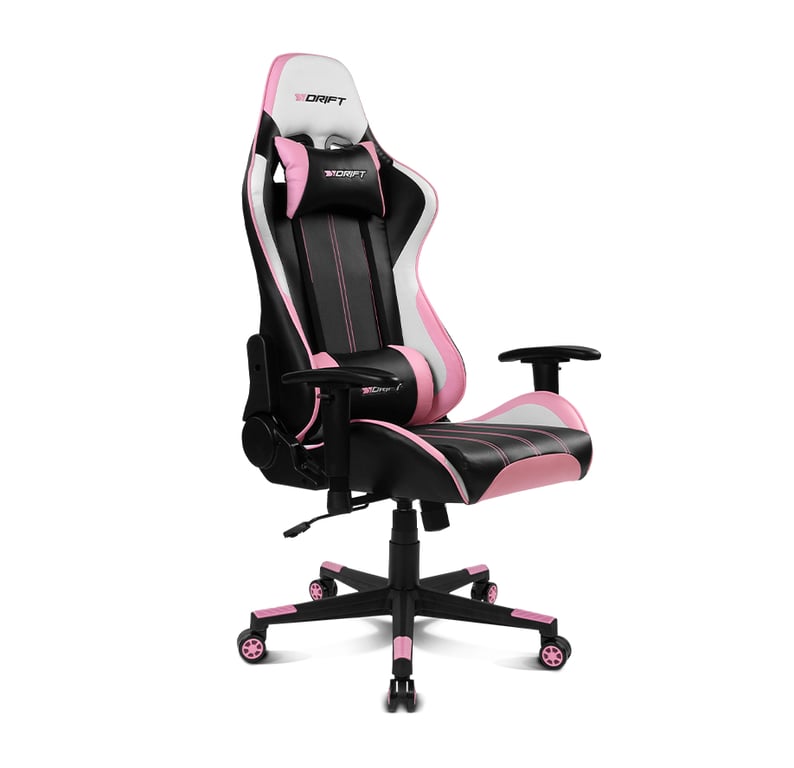DRIFT DR175PINK Sedile per videogiochi Sedile universale per videogiochi Sedile imbottito Rosa, Nero, Bianco - nuovo