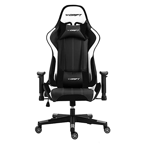 DRIFT DR175 Sedile da gioco universale Sedile imbottito Nero, Bianco - nuovo