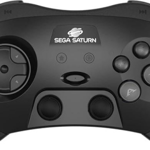 RetroBit Sega Saturn 2.4Ghz Pro Nero – nuovo