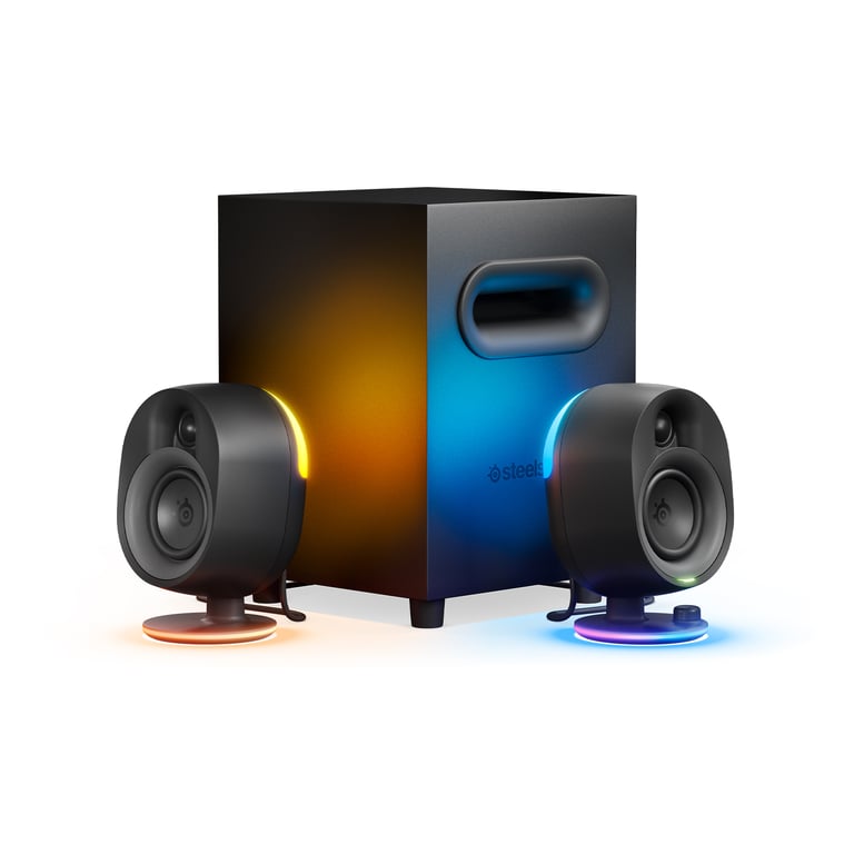 Set di altoparlanti per PC/laptop Steelseries Arena 7 Nero 2.1 canali a 2 vie Bluetooth - nuovo