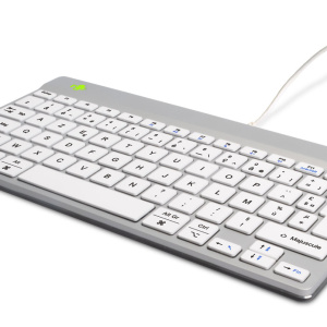 R-Go Tools Compact Break Tastiera ergonomica R-Go , tastiera compatta con software break, AZERTY (FR), con cavo, bianco – nuovo
