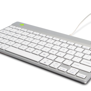 R-Go Tools Compact Break Tastiera ergonomica R-Go , tastiera compatta con software break, QWERTY (US), con cavo, bianco – nuovo
