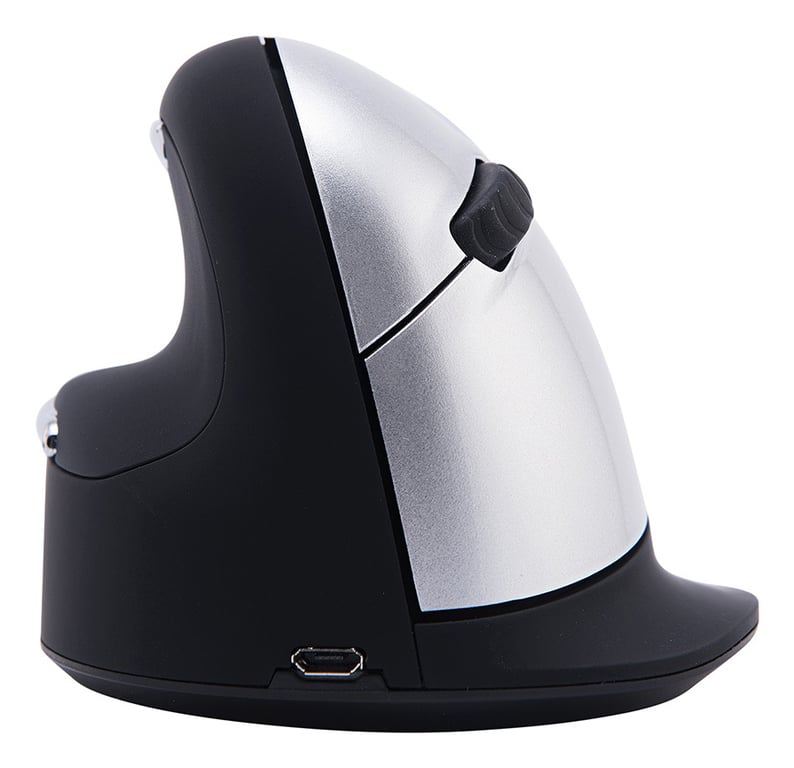 R-Go Tools HE Mouse Mouse ergonomico R-Go HE Break con software di pausa, per mancini, grande (lunghezza della mano > 185 mm), bluetooth, nero - nuovo