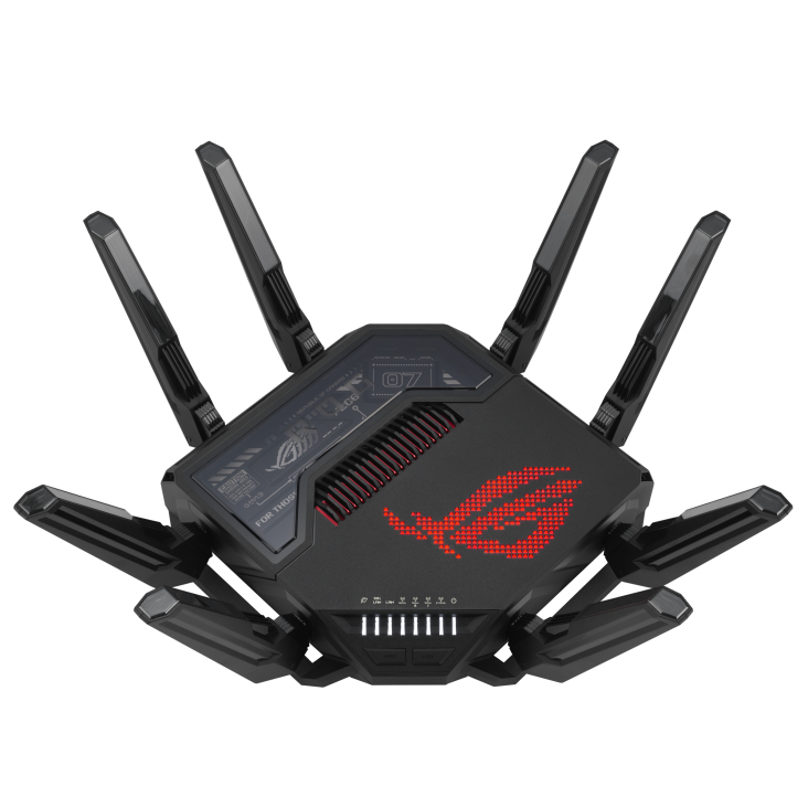 ASUS ROG Rapture GT-BE98 Router Wireless 10 Gigabit Ethernet Quad-band (2,4 GHz / 5 GHz-1 / 5 GHz-2 / 6 GHz) Nero - nuovo