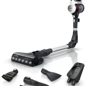 Bosch BBS711W Aspirapolvere senza sacco nero, acciaio inox, bianco – nuovo