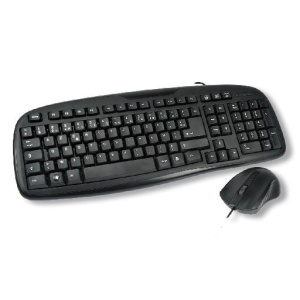MCL ACK-2012/N tastiera Mouse incluso USB AZERTY francese Nero – nuovo