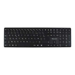V7 KW550FRBT Tastiera Bluetooth / Wireless 2.4 GHZ francese AZERTY a doppia modalità – Nero – nuovo