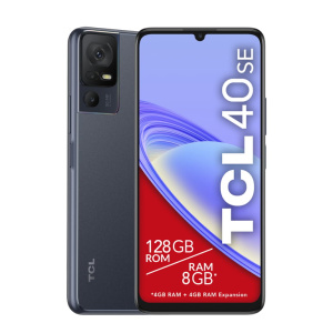TCL 40 SE (4G) 128 GB, grigio, sbloccato – nuovo