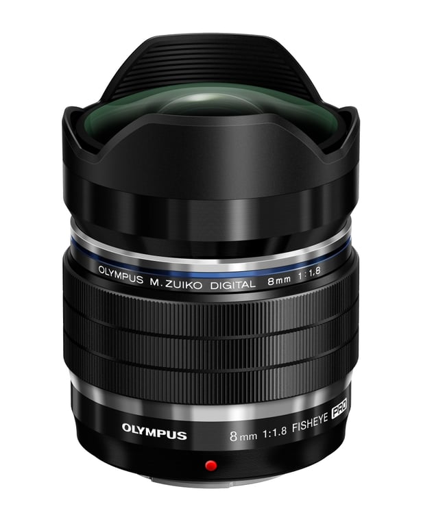 Olympus M.ZUIKO Digital ED 8mm 1:1.8 Fisheye Pro MILC/SLR Obiettivo Fish Eye Grande Nero - nuovo