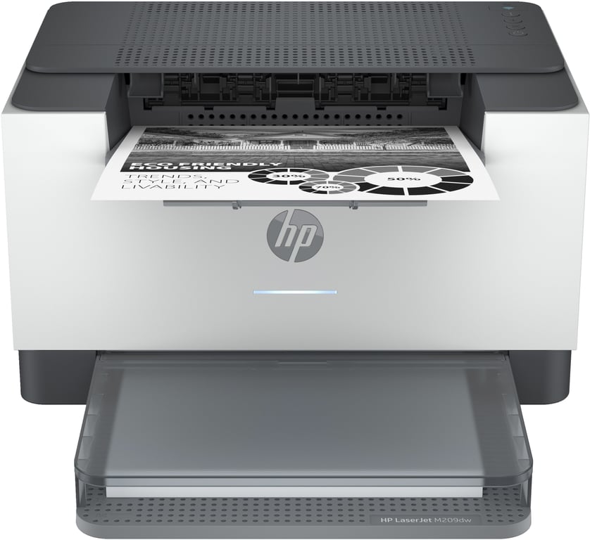 Stampante HP LaserJet M209dw, bianco e nero, stampante per casa e ufficio, stampa, fronte/retro; dimensioni compatte; efficienza energetica; Wi-Fi a doppia frequenza - nuovo